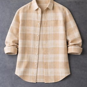 s line men full sleeve check cotton shirt/shirt for men